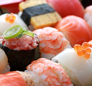 Meal arrangement sushi